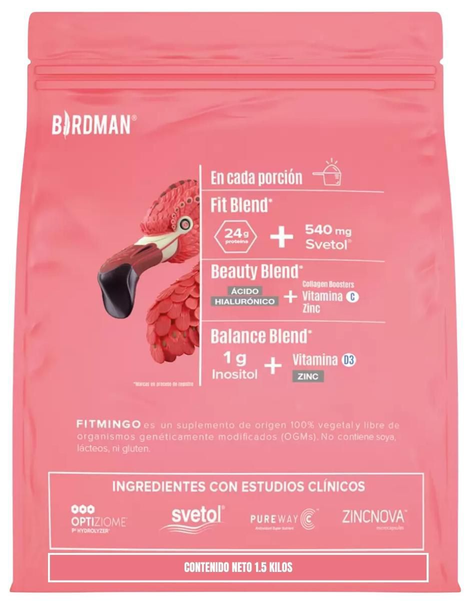 Fitmingo Proteína Vegetal Birdman sabor moka de 1.5 kg 3