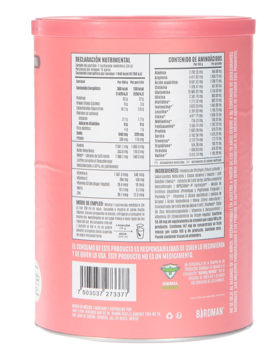 Fitmingo con inositol sabor moka de 510 g 3