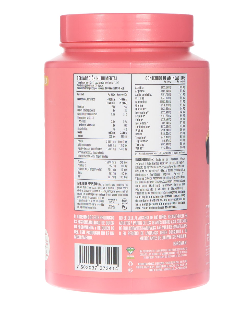 Fitmingo con inositol sabor vainilla de 1020 g 3