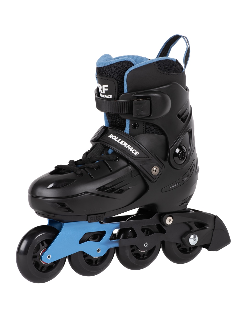 PATINES EN LÍNEA ROLL, 23-25 CM, NEGRO