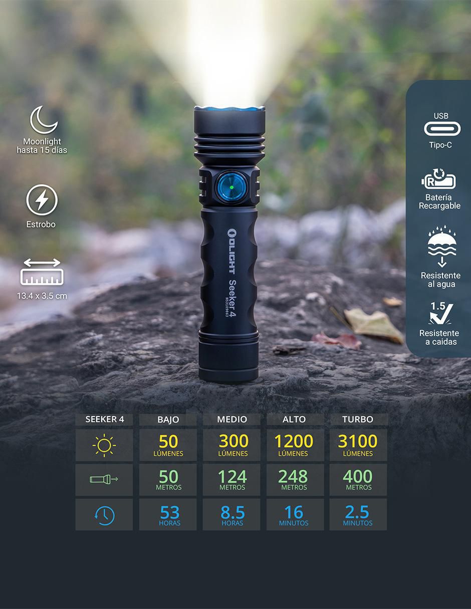 Linterna de mano Seeker 4 recargable 2