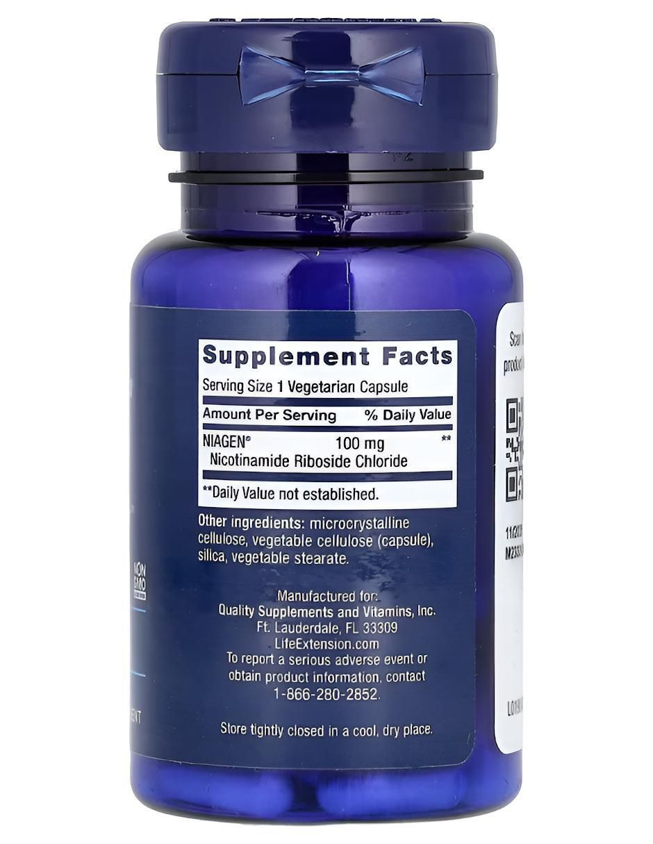 NAD Ribósido NR 100 mg con ribósido de nicotinamida de 30 cápsulas 2