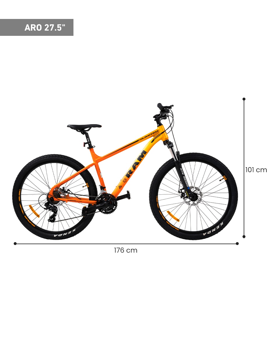Bicicleta de montaña rodada 27.5 limited unisex 9