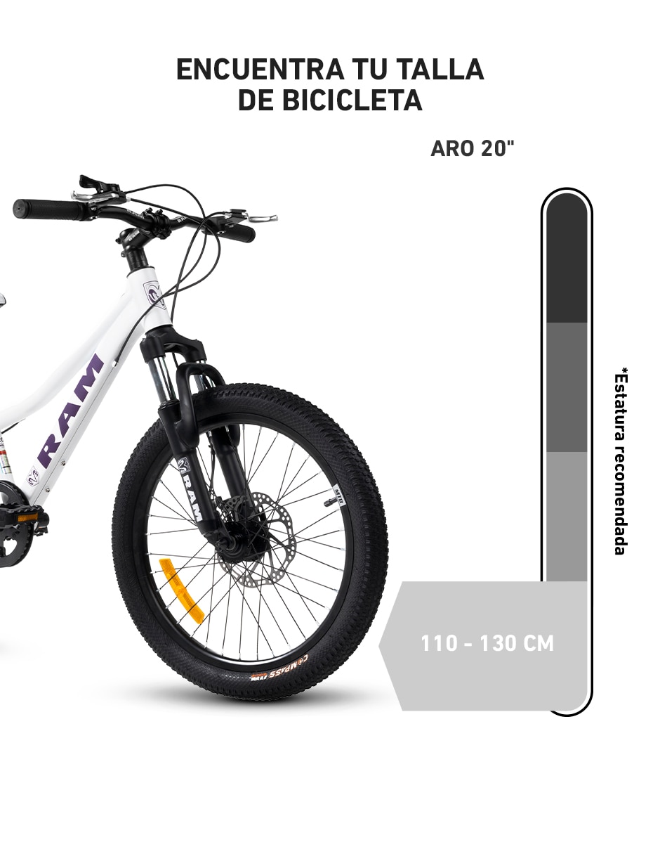Bicicleta de montaña rodada 20 Kids unisex 8
