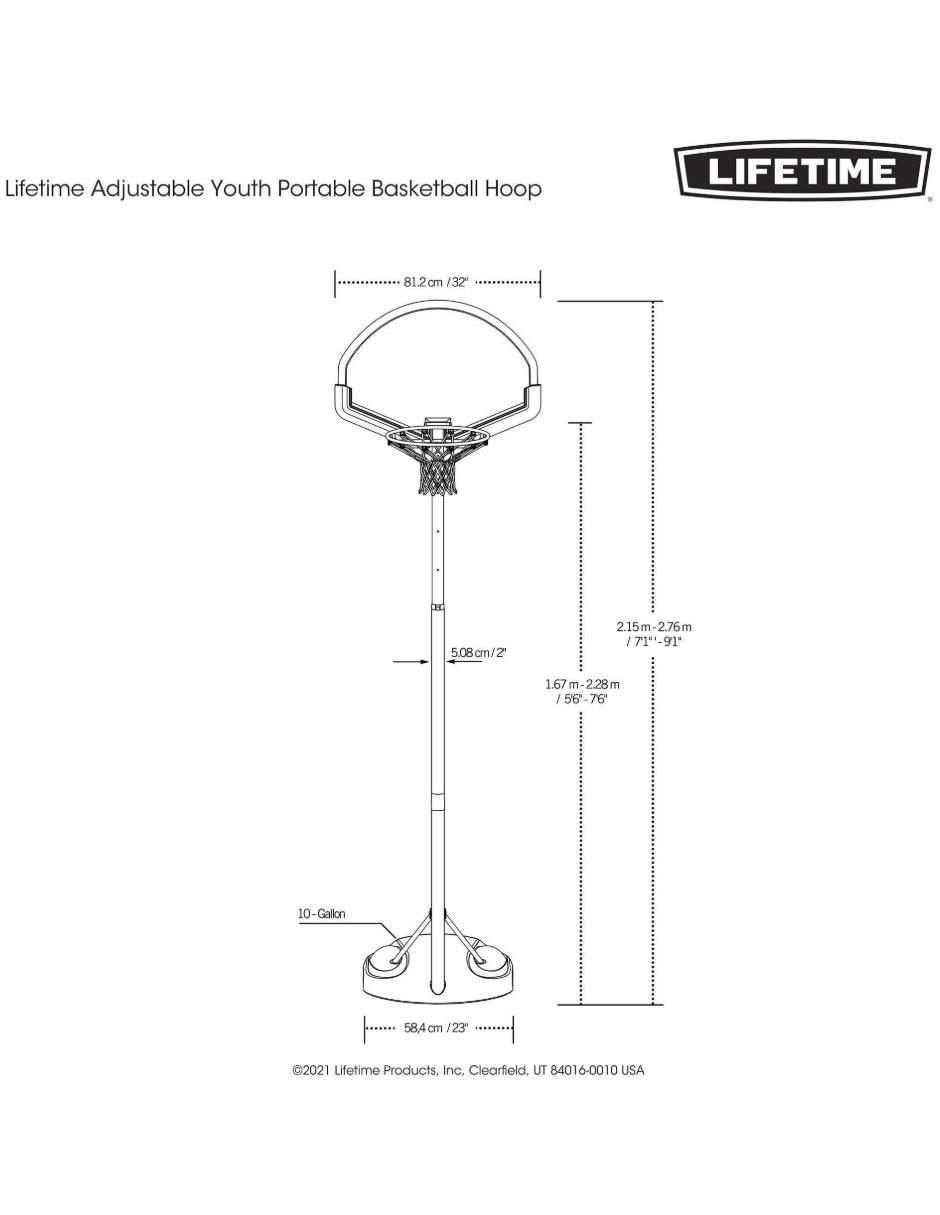 Tablero básquetbol portátil funcionamiento manual 8