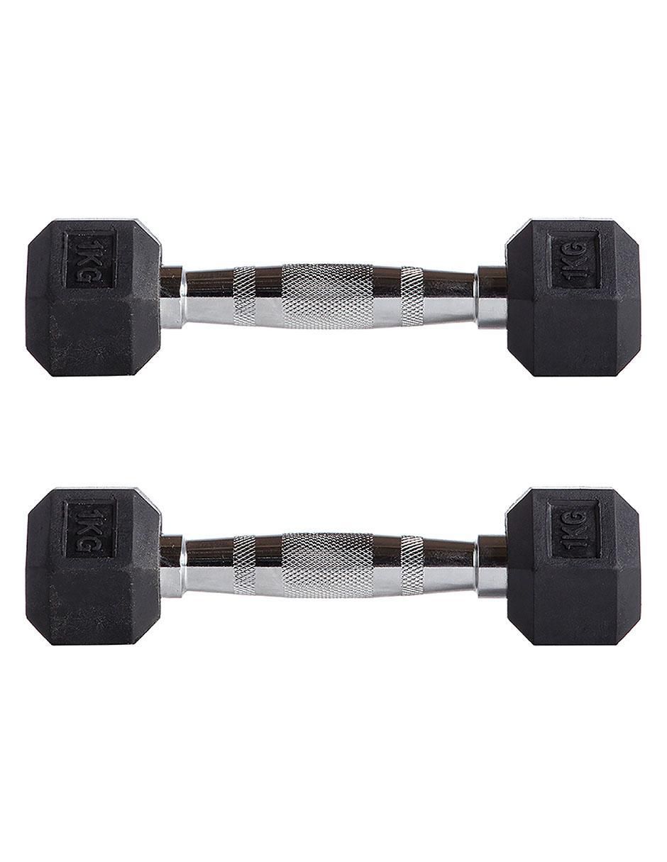 Set mancuernas de peso fijo 1 kg 2 piezas