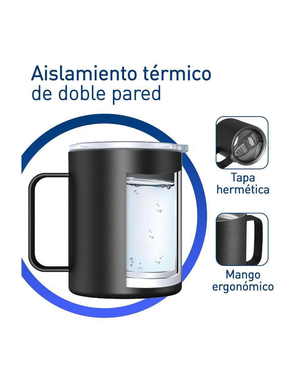 Taza térmica bluelander "de" acero inoxidable sin familia o colección "con tapa" rosca 350 ml
