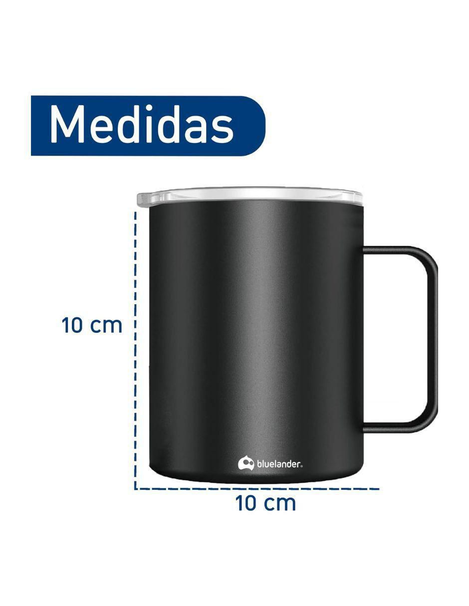 Taza térmica bluelander "de" acero inoxidable sin familia o colección "con tapa" rosca 350 ml