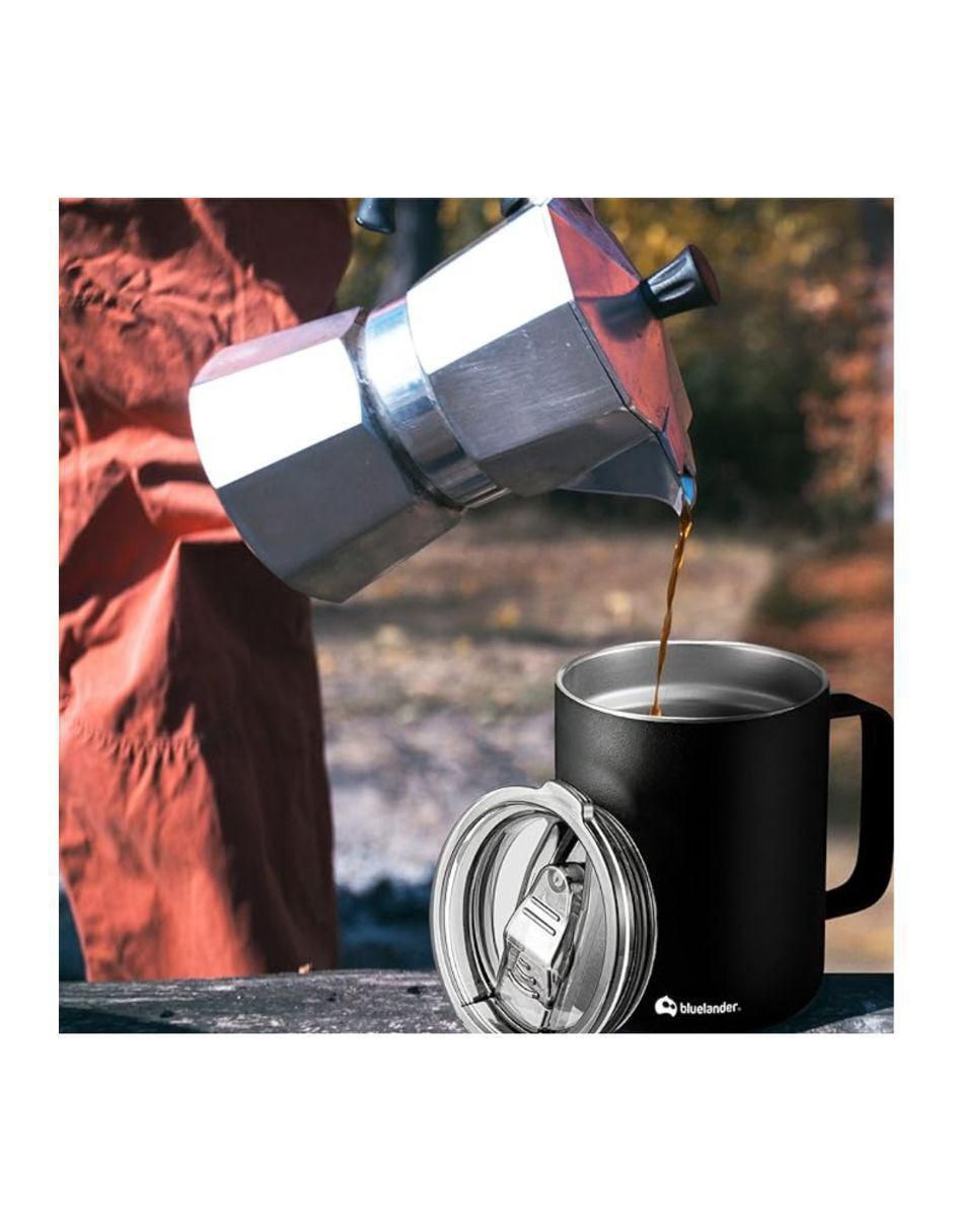 Taza térmica bluelander "de" acero inoxidable sin familia o colección "con tapa" rosca 350 ml