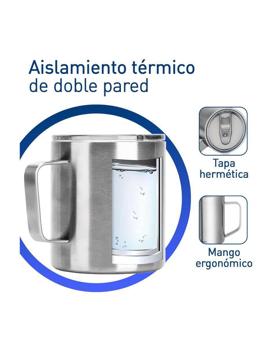 Taza térmica bluelander "de" acero inoxidable sin familia o colección "con tapa" rosca 350 ml
