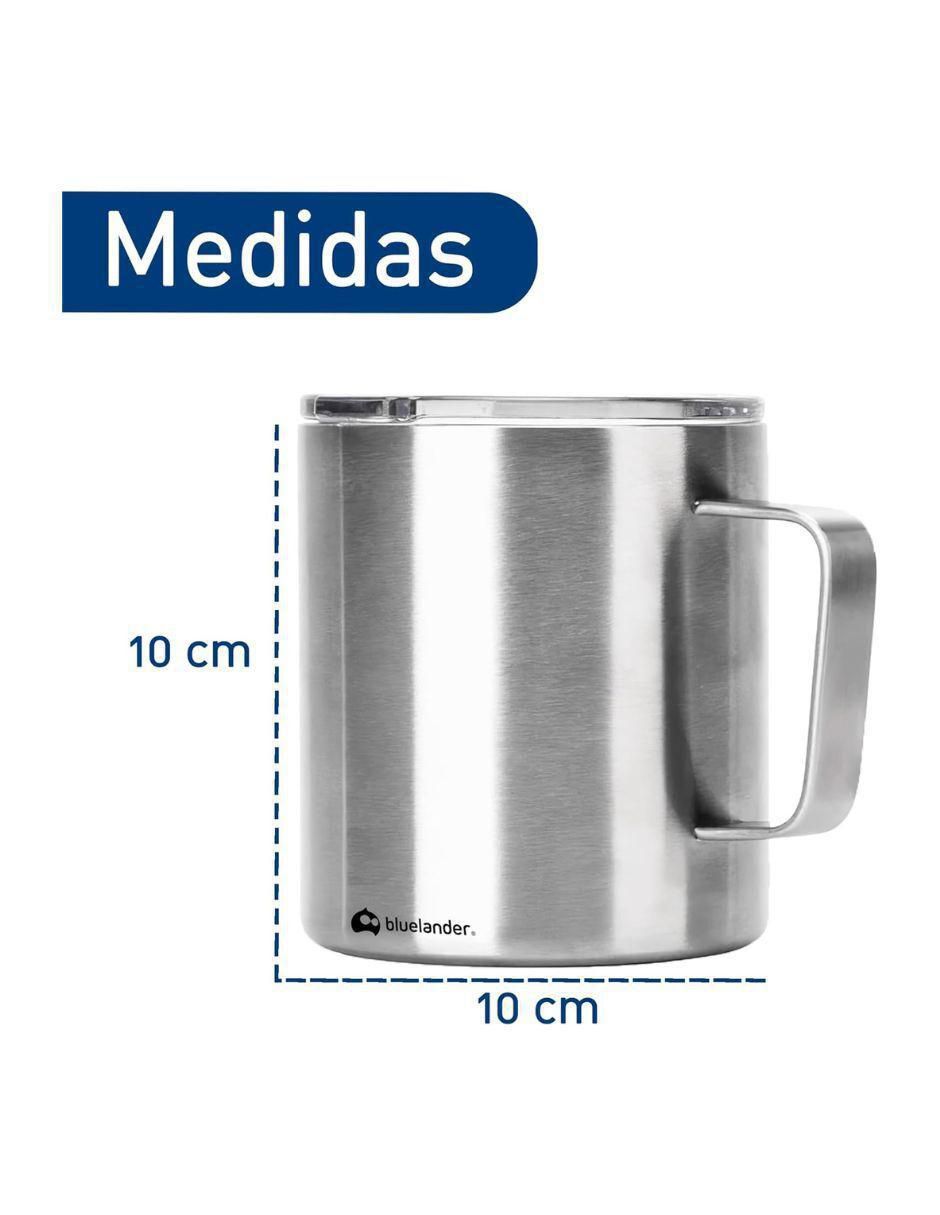 Taza térmica bluelander "de" acero inoxidable sin familia o colección "con tapa" rosca 350 ml