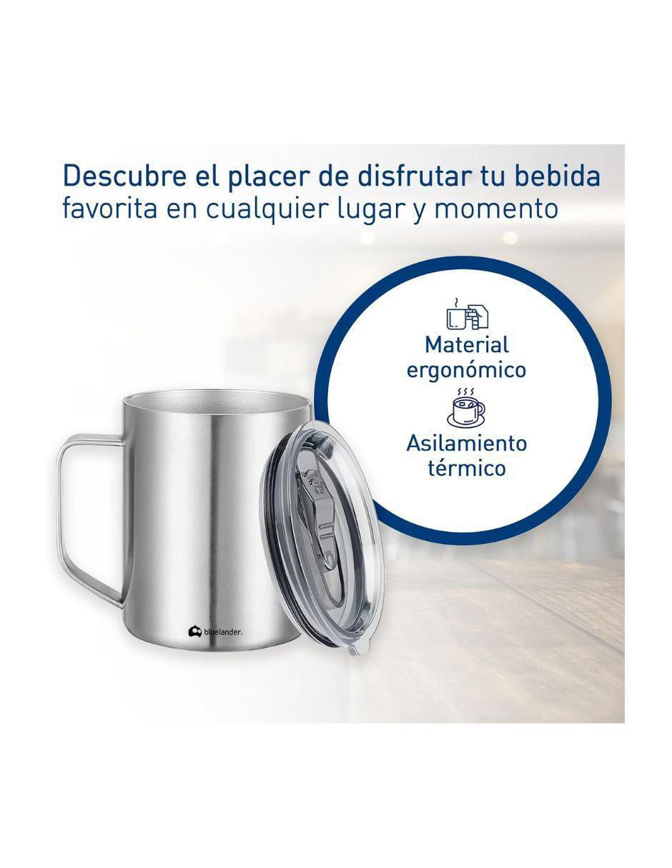 Taza térmica bluelander "de" acero inoxidable sin familia o colección "con tapa" rosca 350 ml