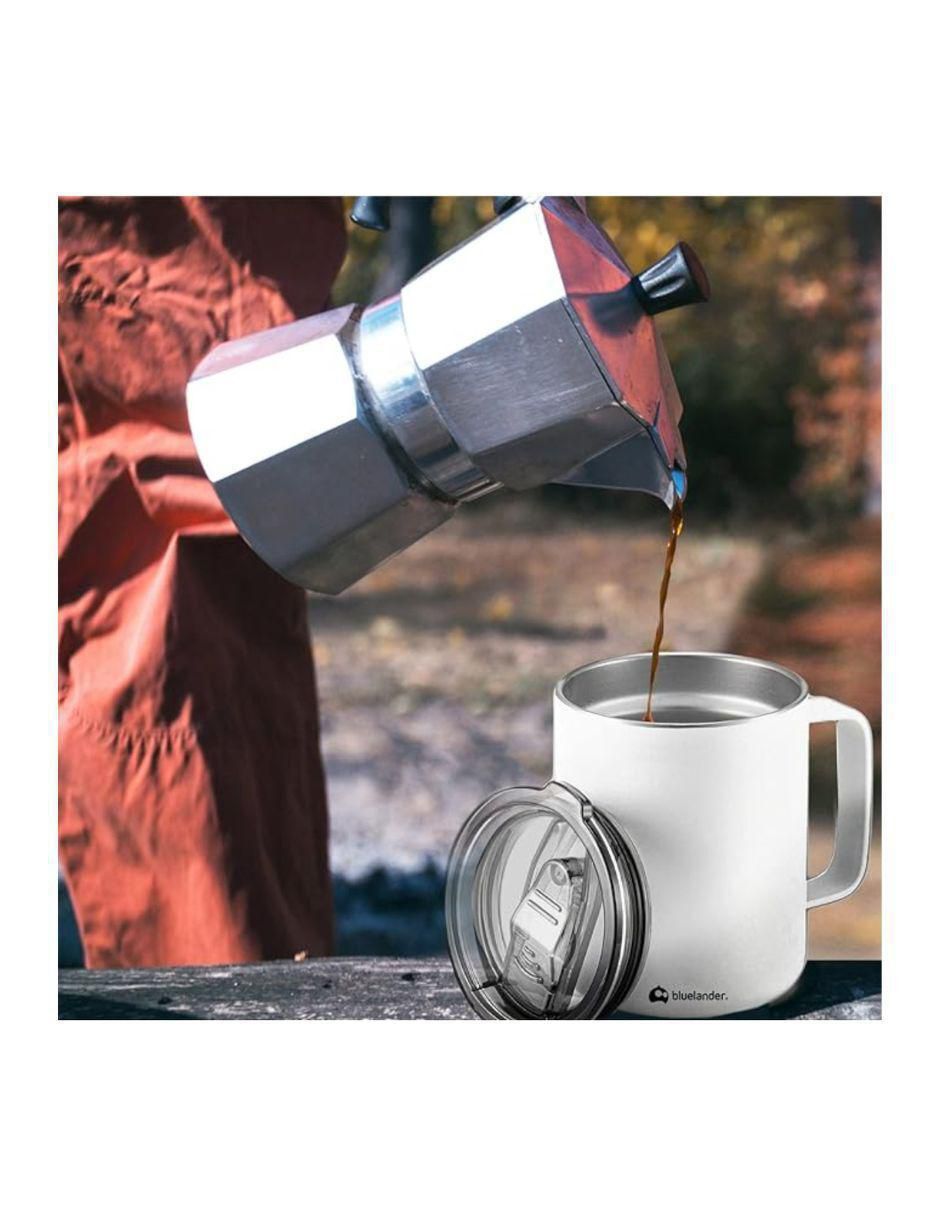 Taza térmica bluelander "de" acero inoxidable sin familia o colección "con tapa" rosca 350 ml