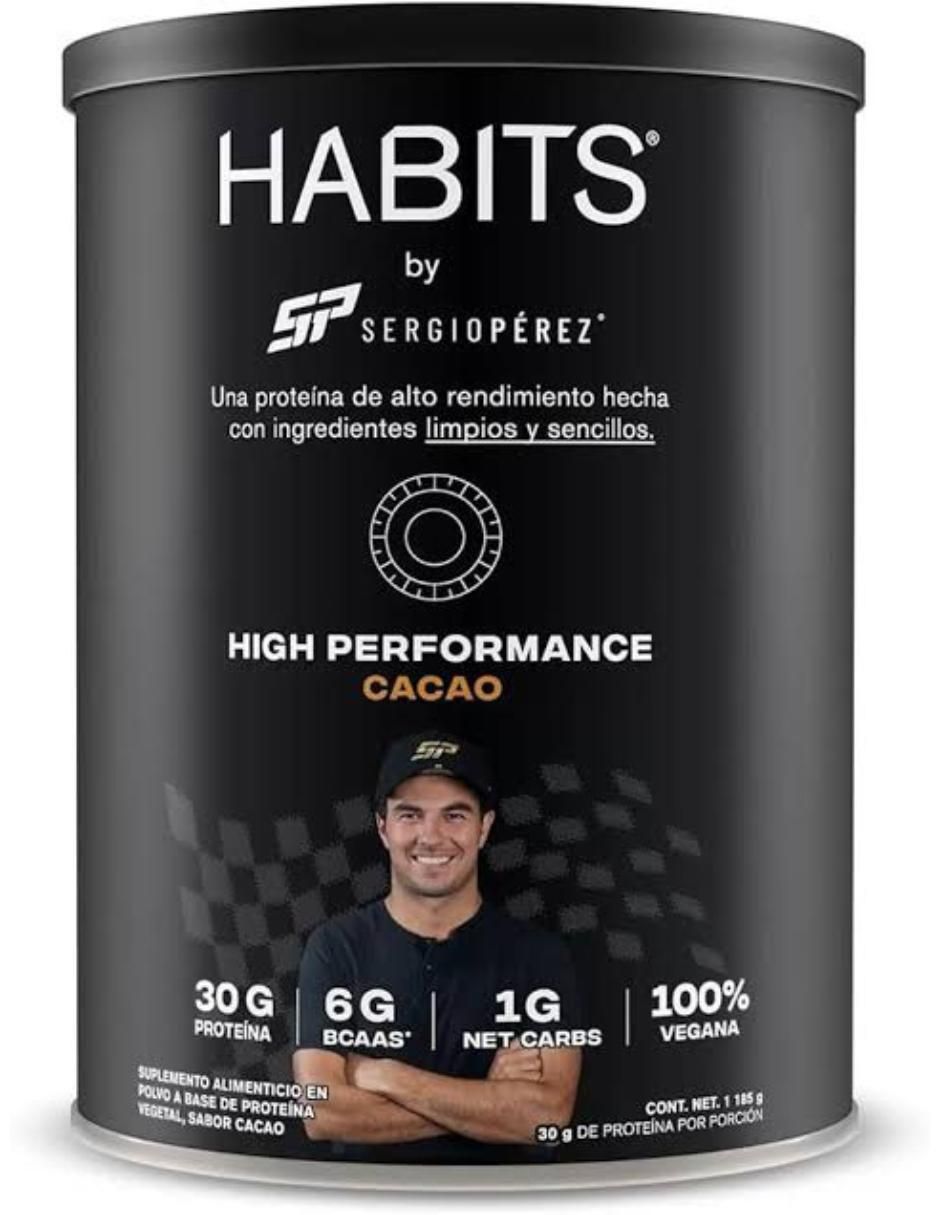 By Sergio Pérez Habits con proteína de soya, aminoácidos sabor cacao de 1.1 kg By Sergio Pérez Habits con proteína de soya, aminoácidos sabor cacao de 1.1 kg