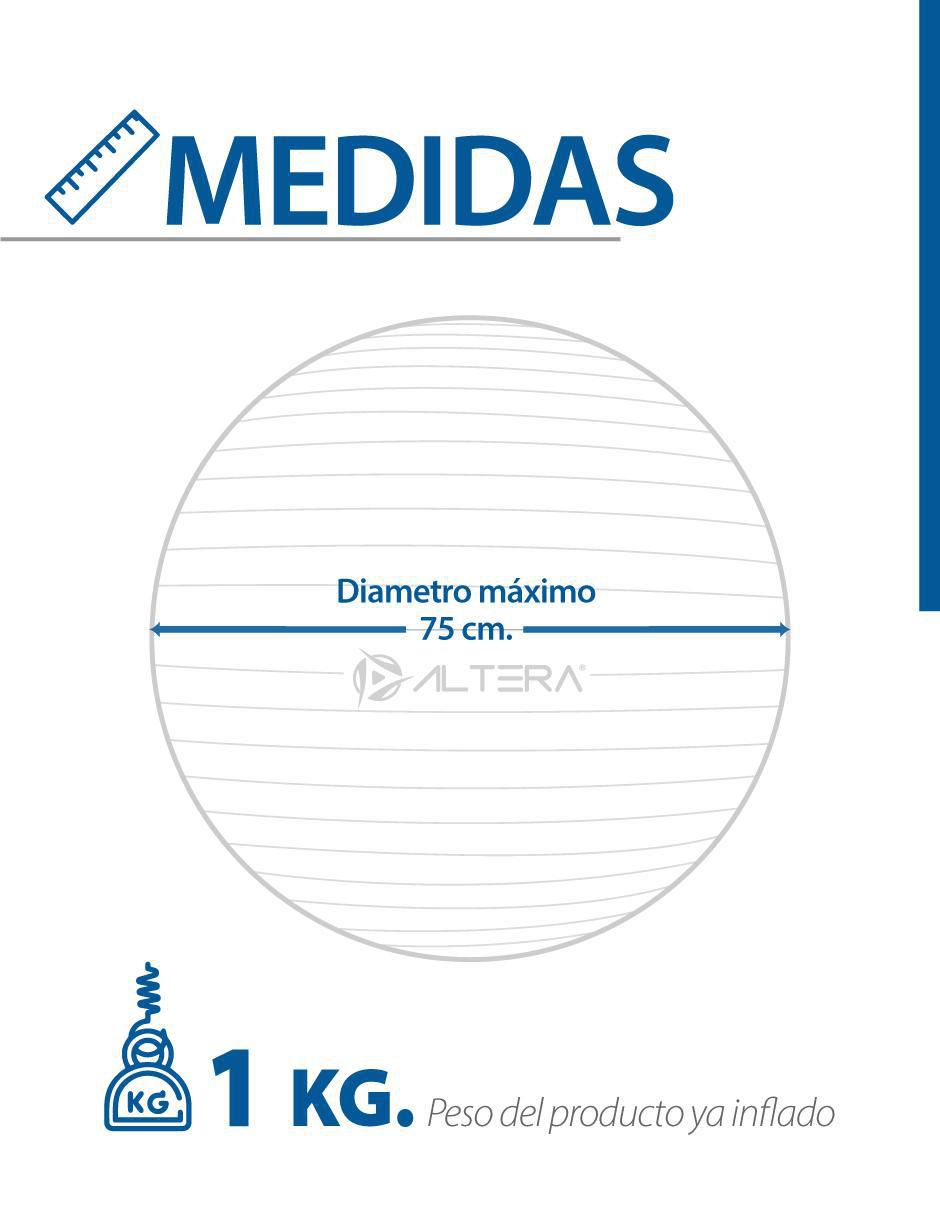 Pelota de yoga altera sphera "para" entrenamiento