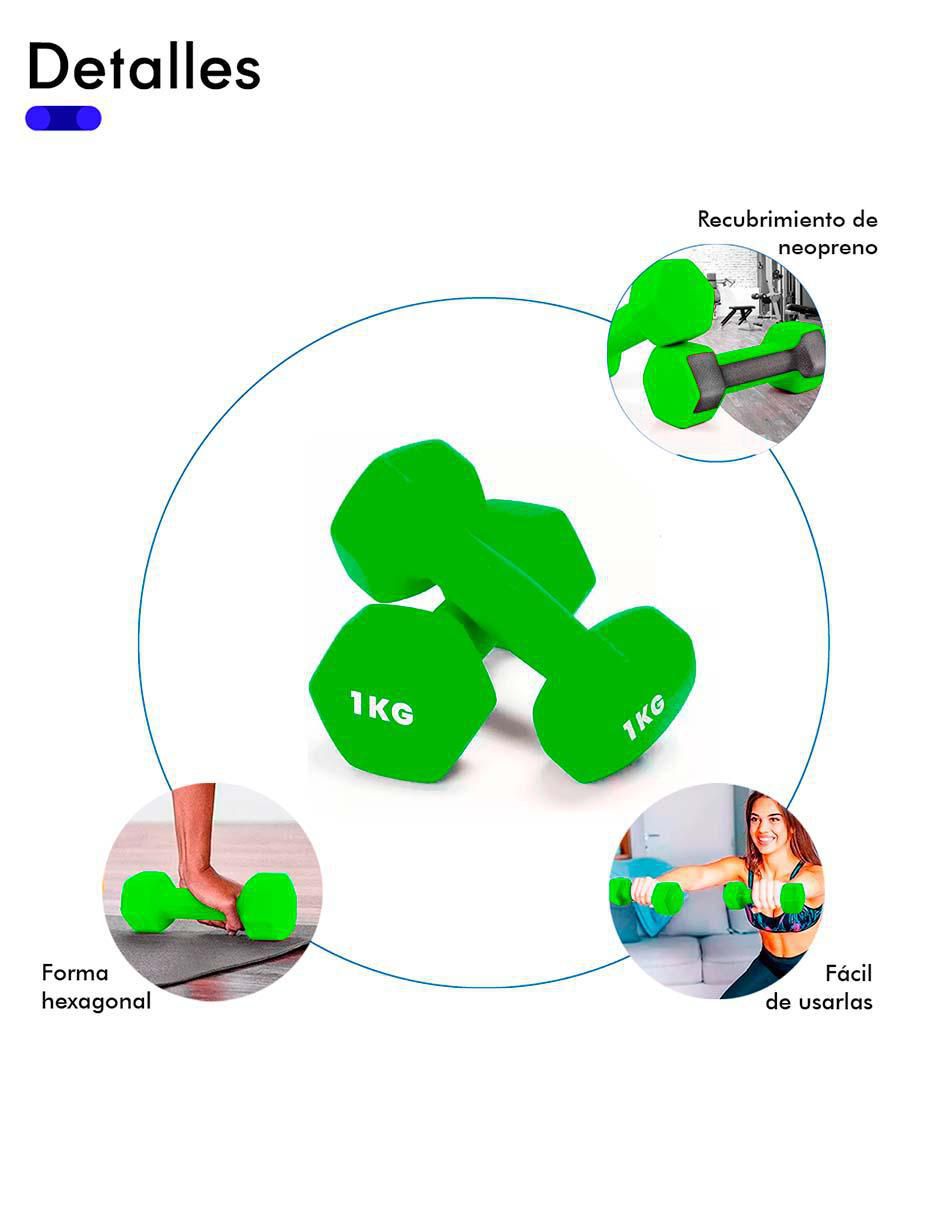 Set mancuernas de peso fijo 2