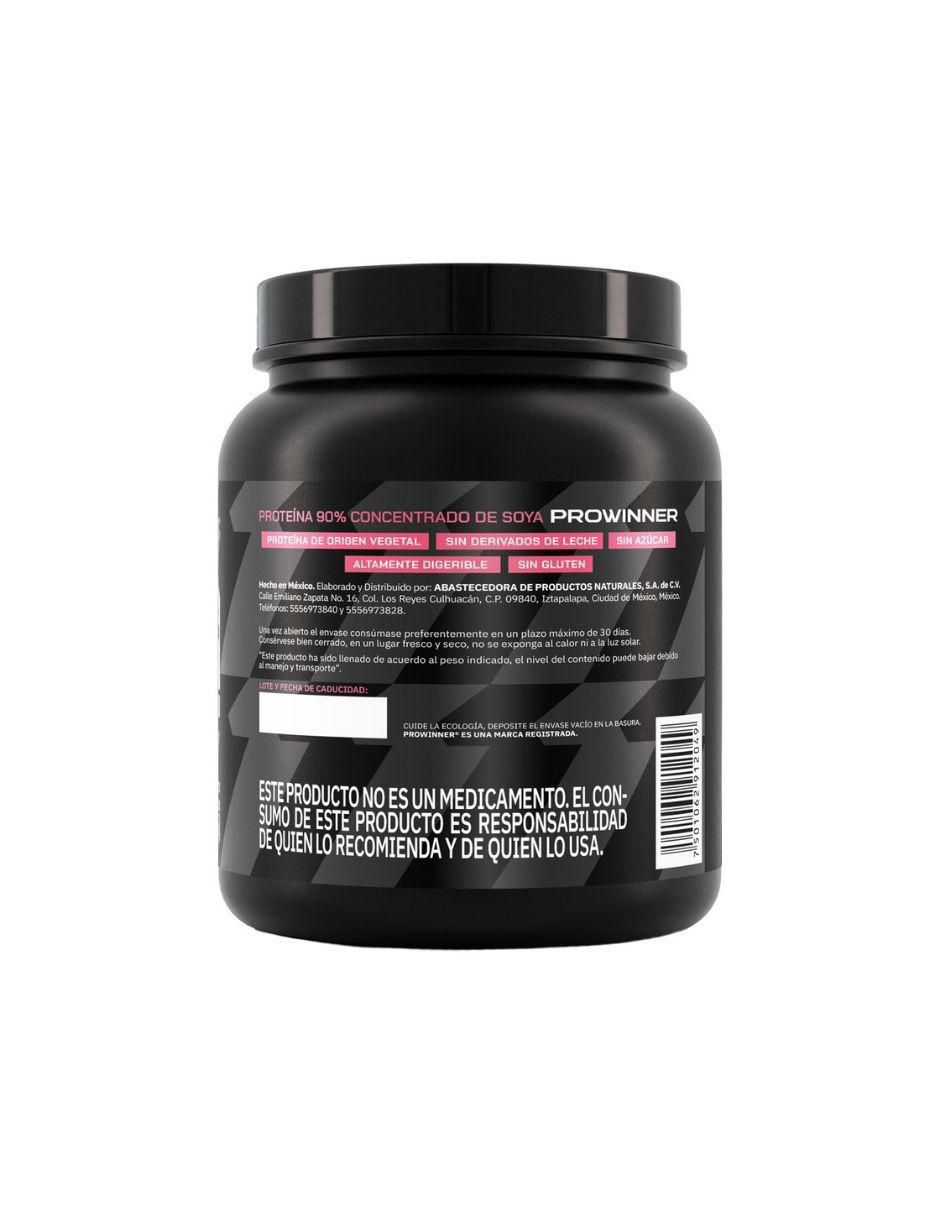 Suplemento Proteína 90% Concentrado de Soya Prowinner sabor fresa de 400 g 4
