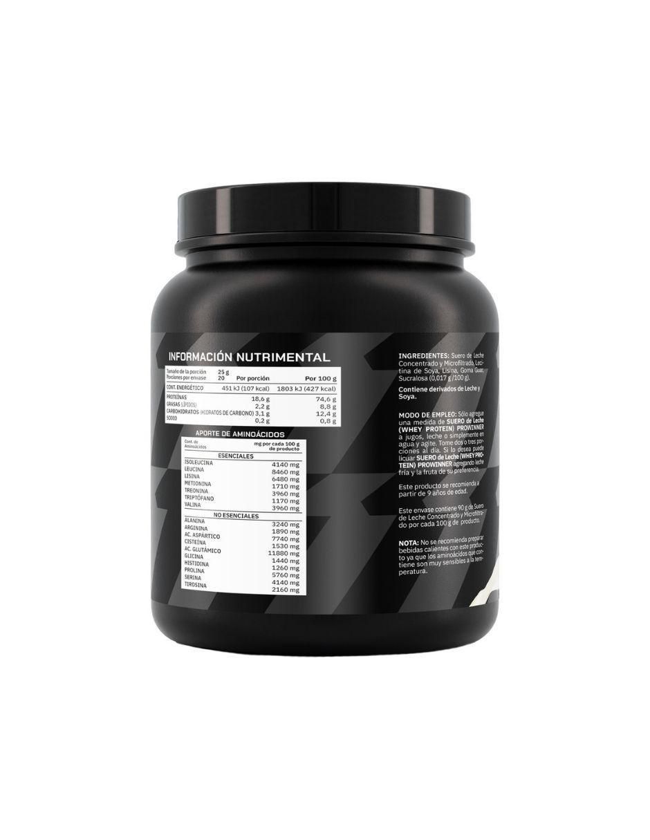 Suplemento Suero de leche Prowinner sabor natural de 500 g 4