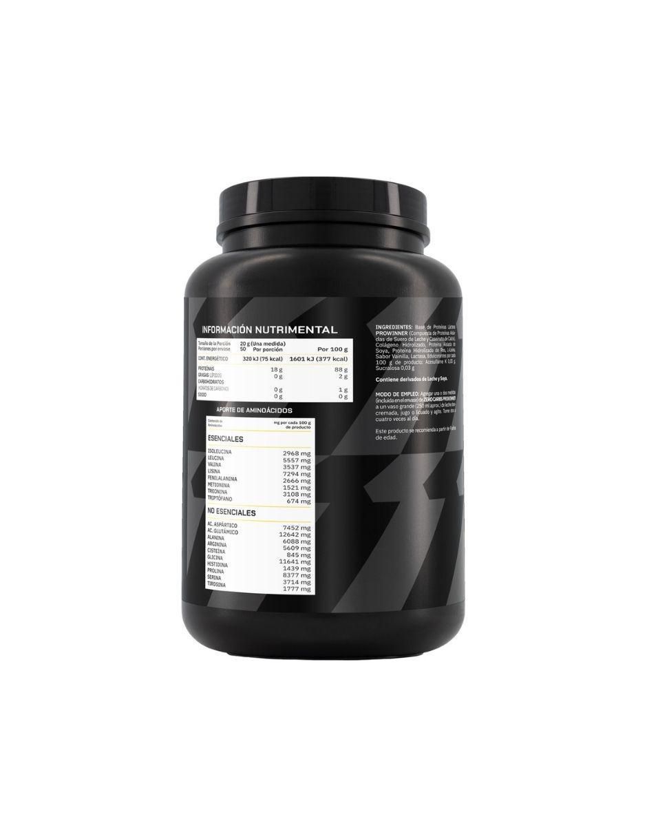 Suplemento Zero carbs Prowinner con proteína de suero de leche sabor vainilla de 1 kg 4