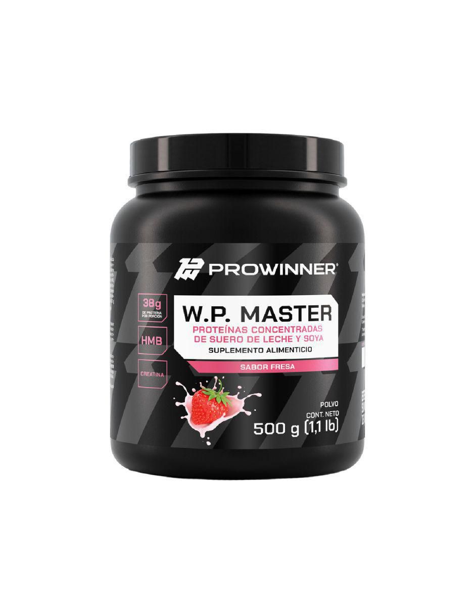 Suplemento WP Master (Whey protein) Prowinner con colágeno sabor fresa de 500 g