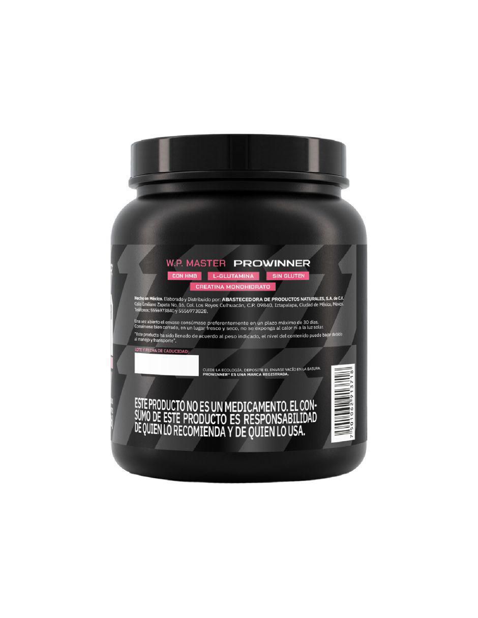 Suplemento WP Master (Whey protein) Prowinner con colágeno sabor fresa de 500 g 2