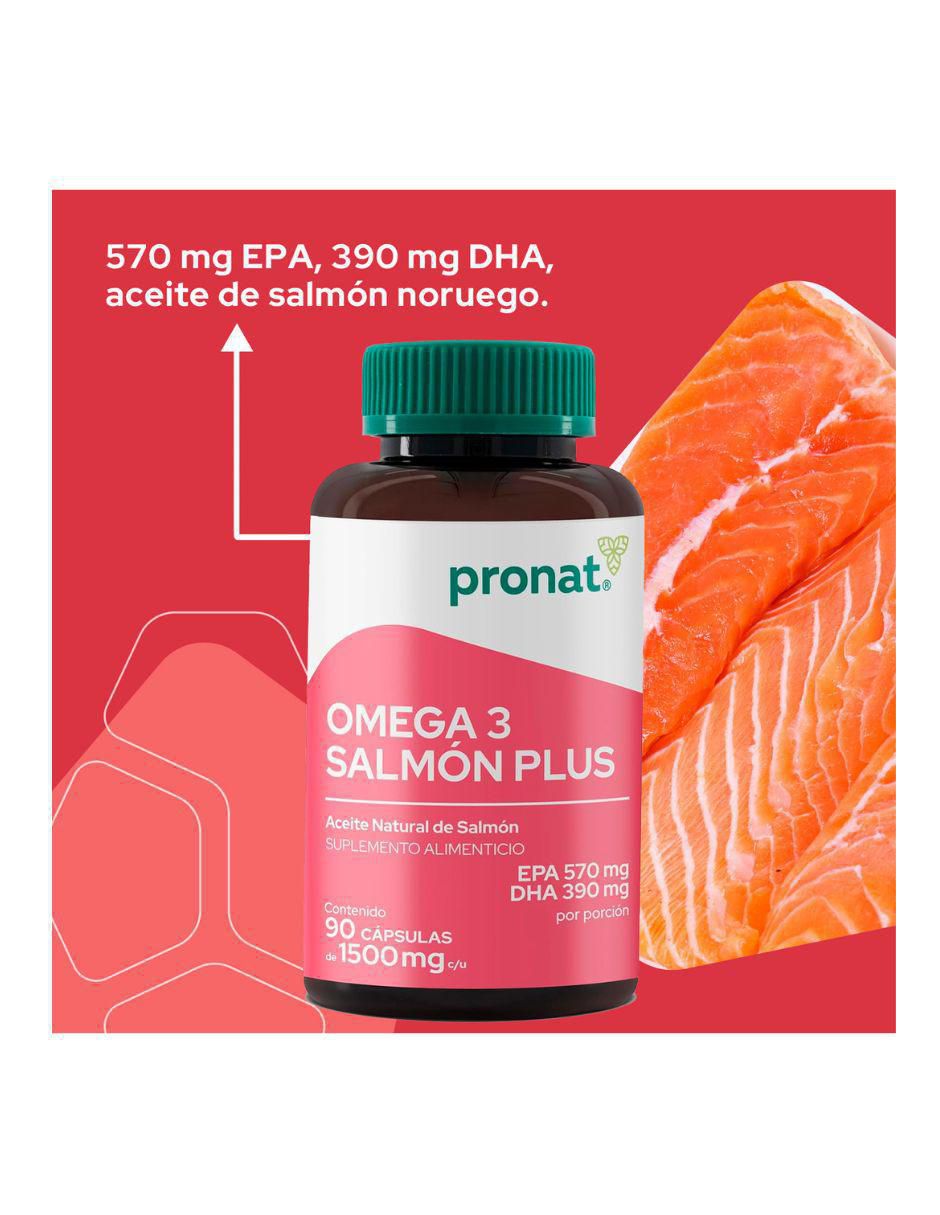 Omega 3 Salmón Plus con omega 3, aceite de salmón, dha y epa 2