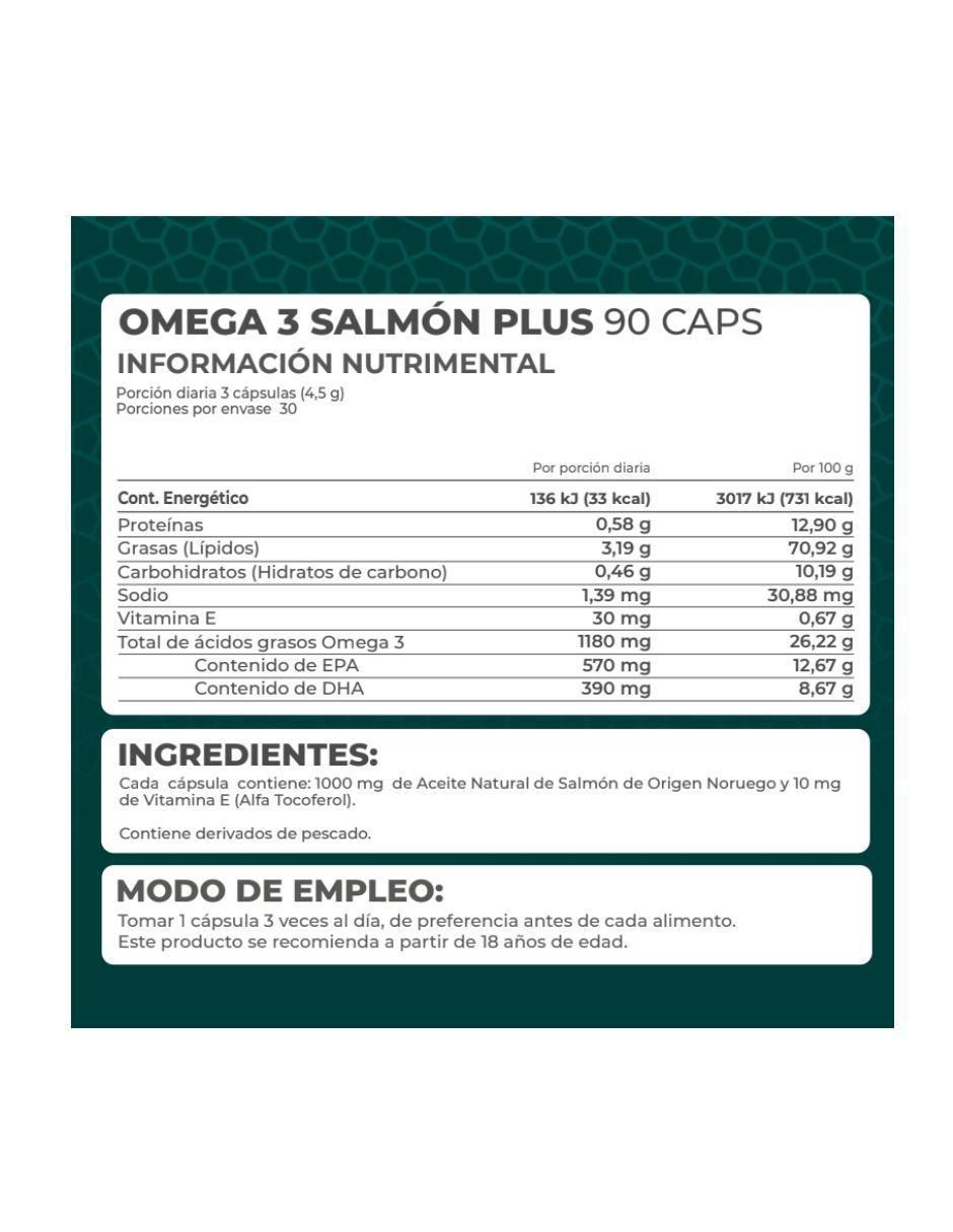 Omega 3 Salmón Plus con omega 3, aceite de salmón, dha y epa 4