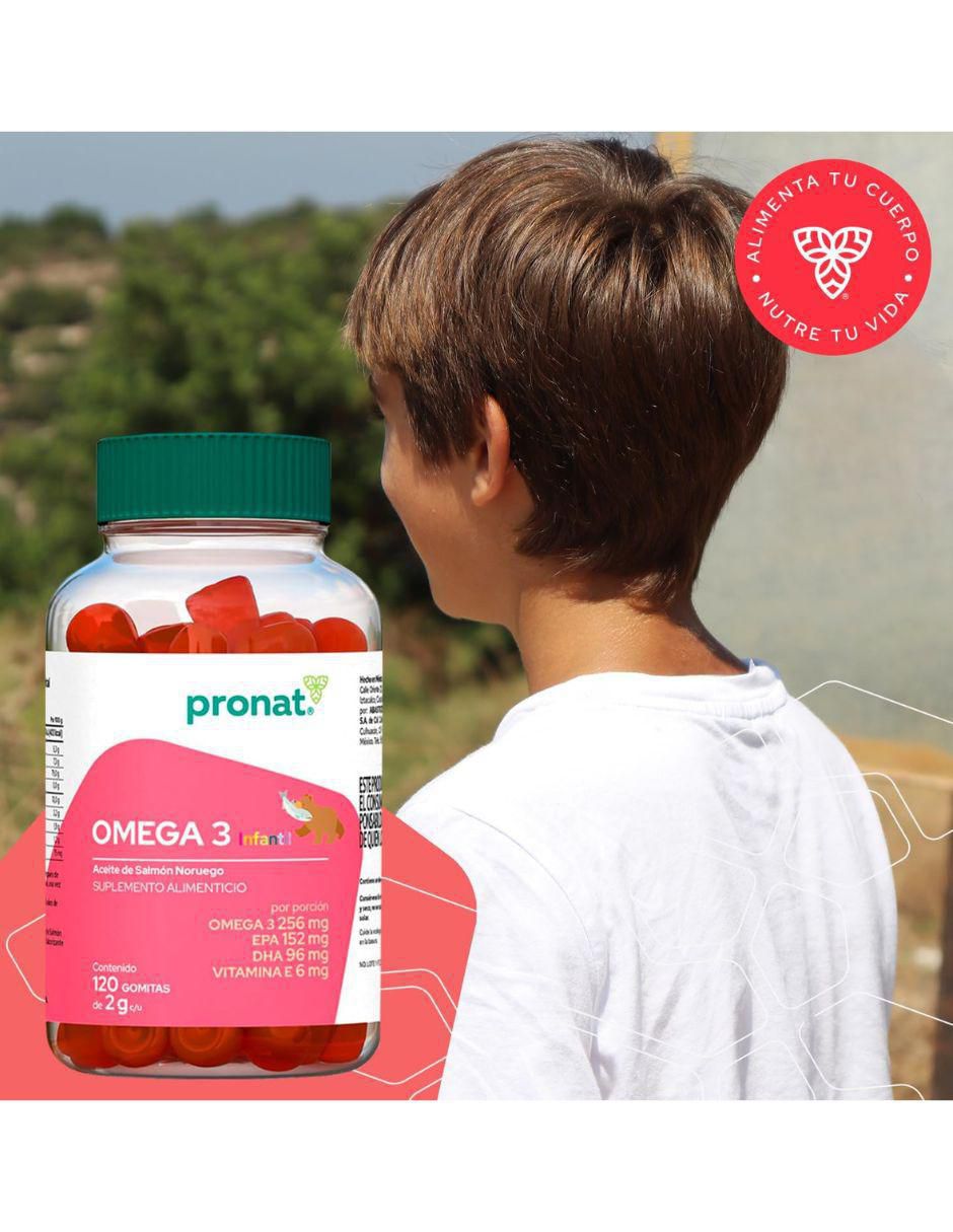 Suplemento Omega 3 infantil con omega 3, dha, epa y vitamina e sabor diferentes sabores de 120 gomitas 7