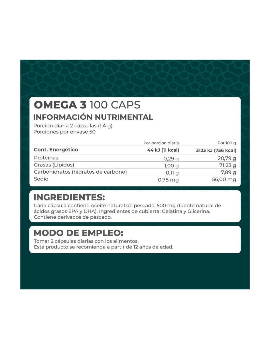 Suplemento Omega 3 (Aceite de pescado) Pronat de 100 cápsulas 5