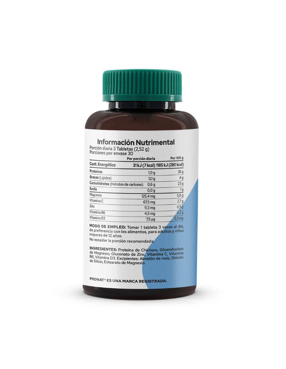 Suplemento Proteína vegetal con Magnesio y Zin con magnesio de 90 tabletas 2