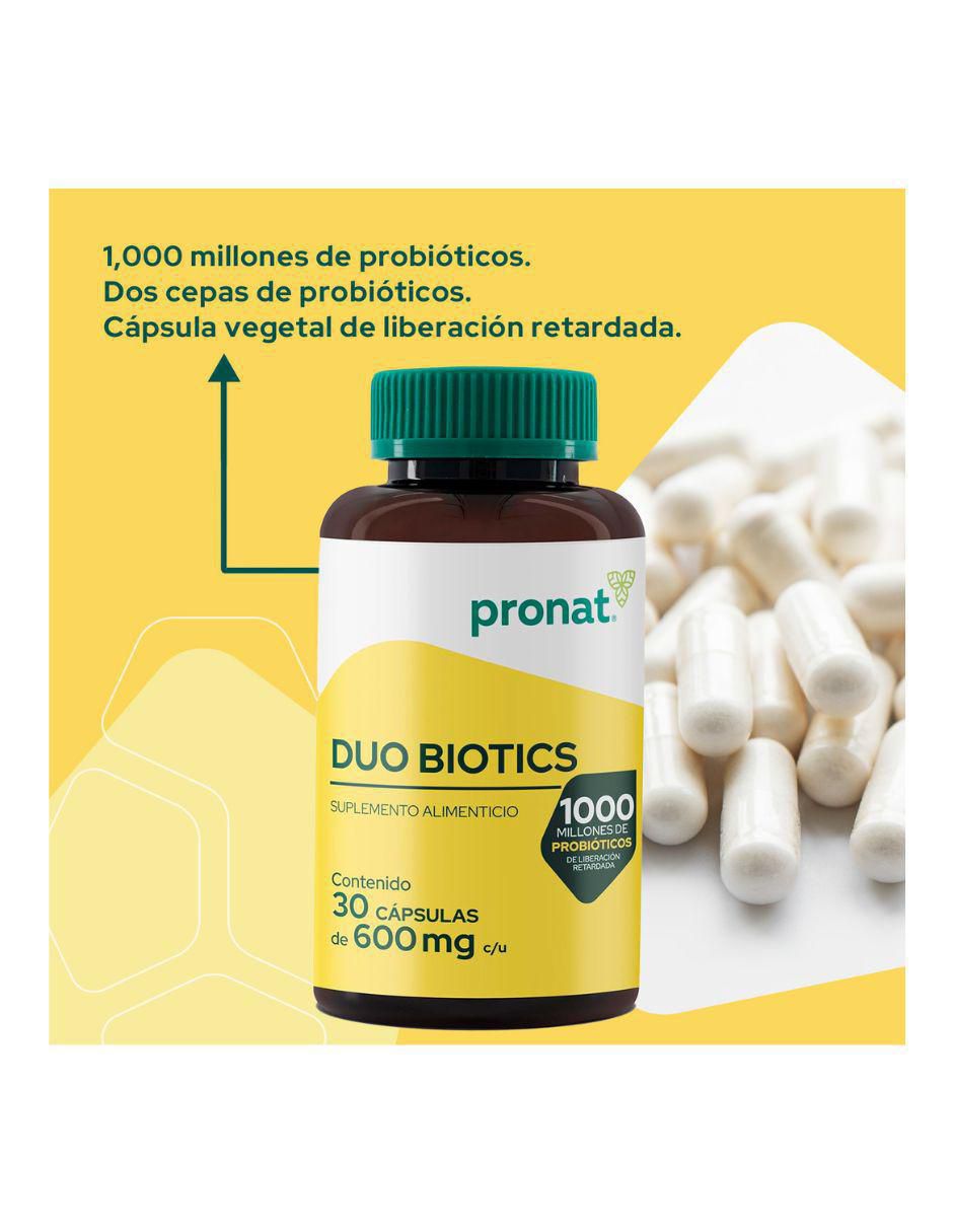 Suplemento Duo Biotics Pronat de 30 cápsulas 3