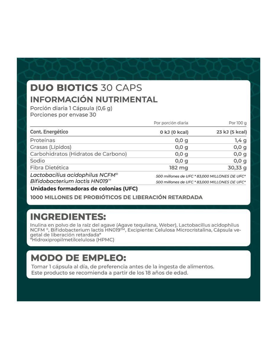 Suplemento Duo Biotics Pronat de 30 cápsulas 5