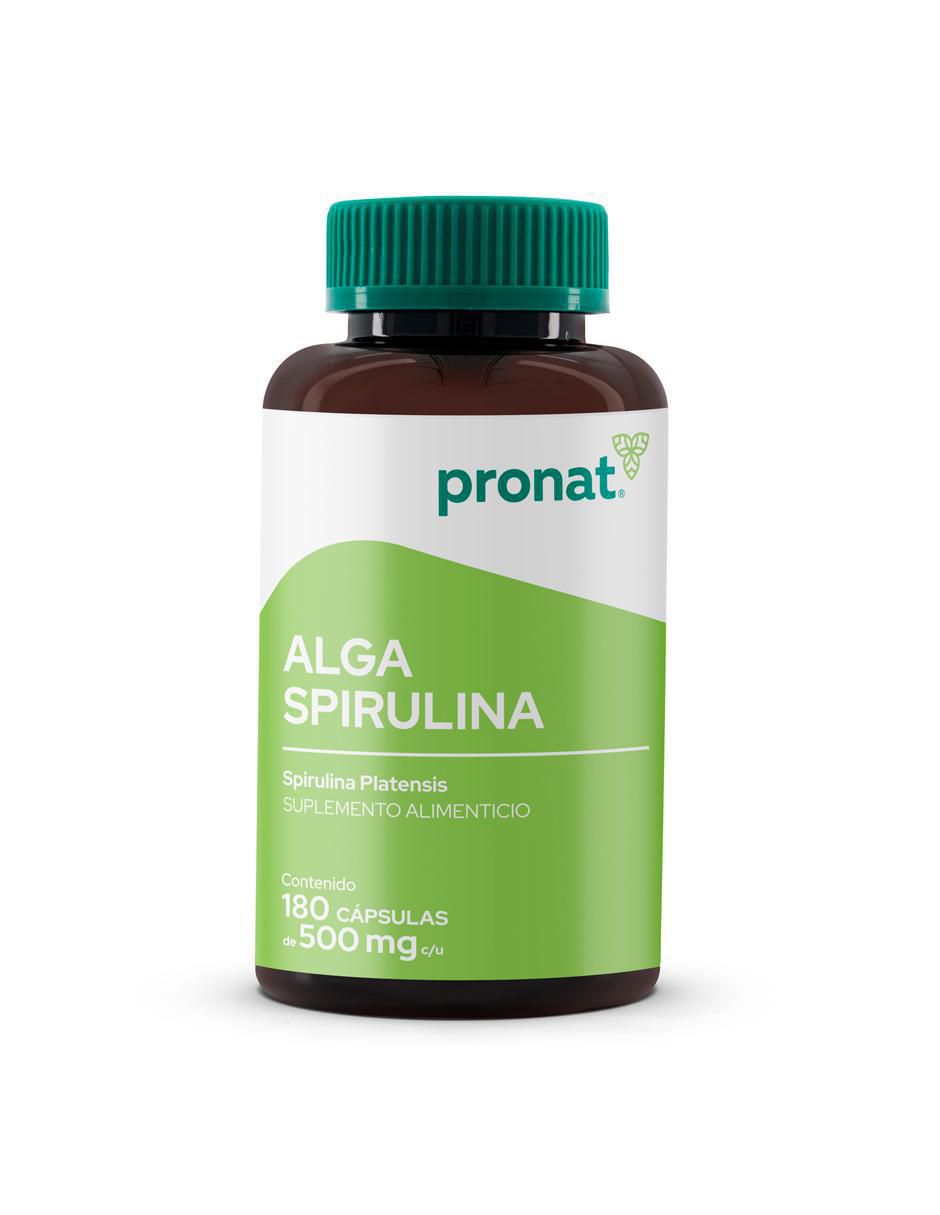 Suplemento Alga spirulina Pronat de 180 cápsulas