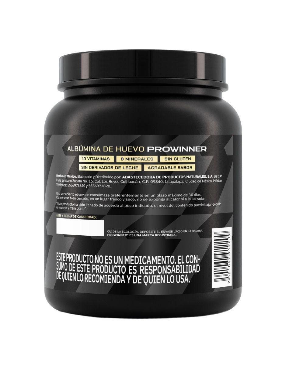 Suplemento Albumina de huevo ProWinner sabor natural de 500 g 4