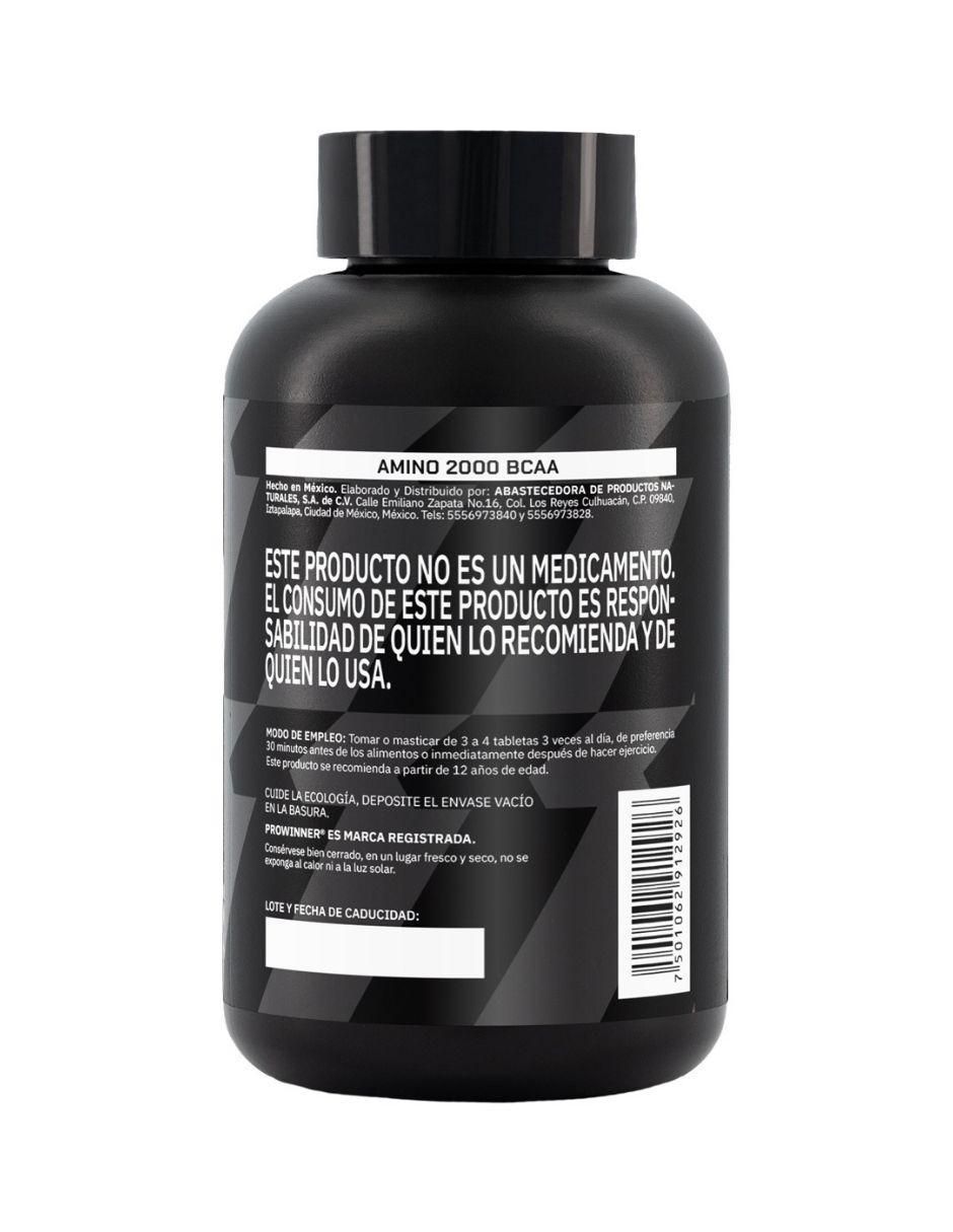 Suplemento Amino 2000 BCAA ProWinner de 120 tabletas 4