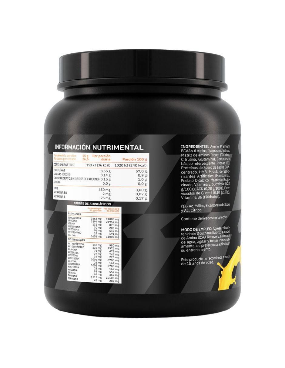 Suplemento Amino BCAA Recovery ProWinner sabor mandarina de 400 g 3