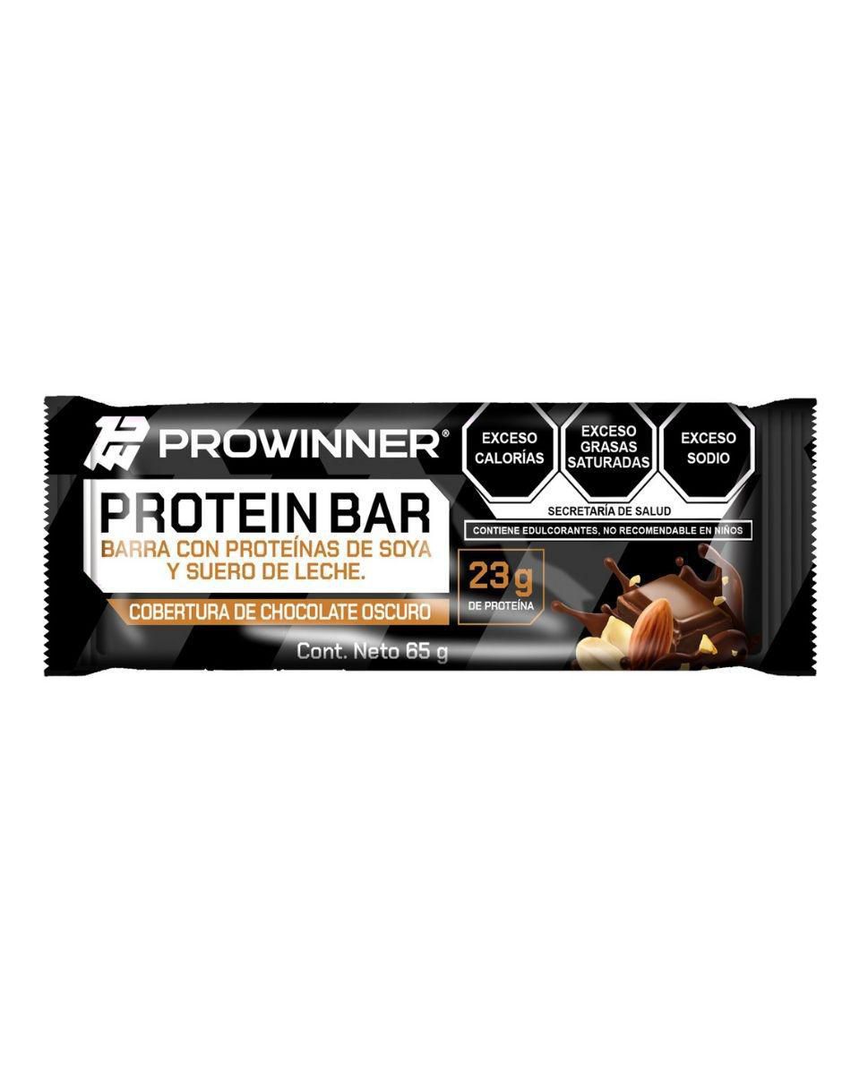 Suplemento Barra nutritiva Protein bar ProWinner caja con 6 piezas
 sabor chocolate 4