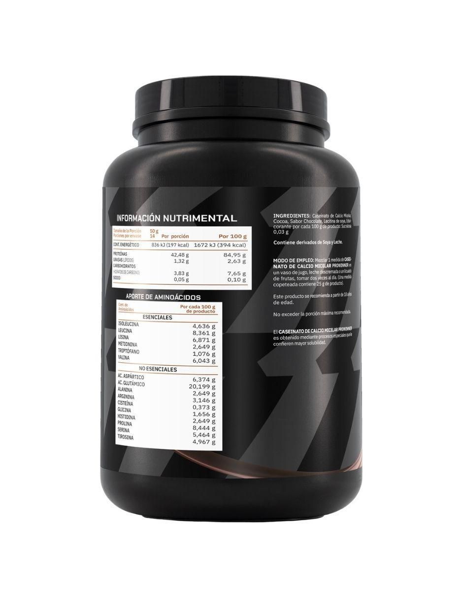 Suplemento Caseinato de calcio micelar ProWinner sabor chocolate de 700 g 3