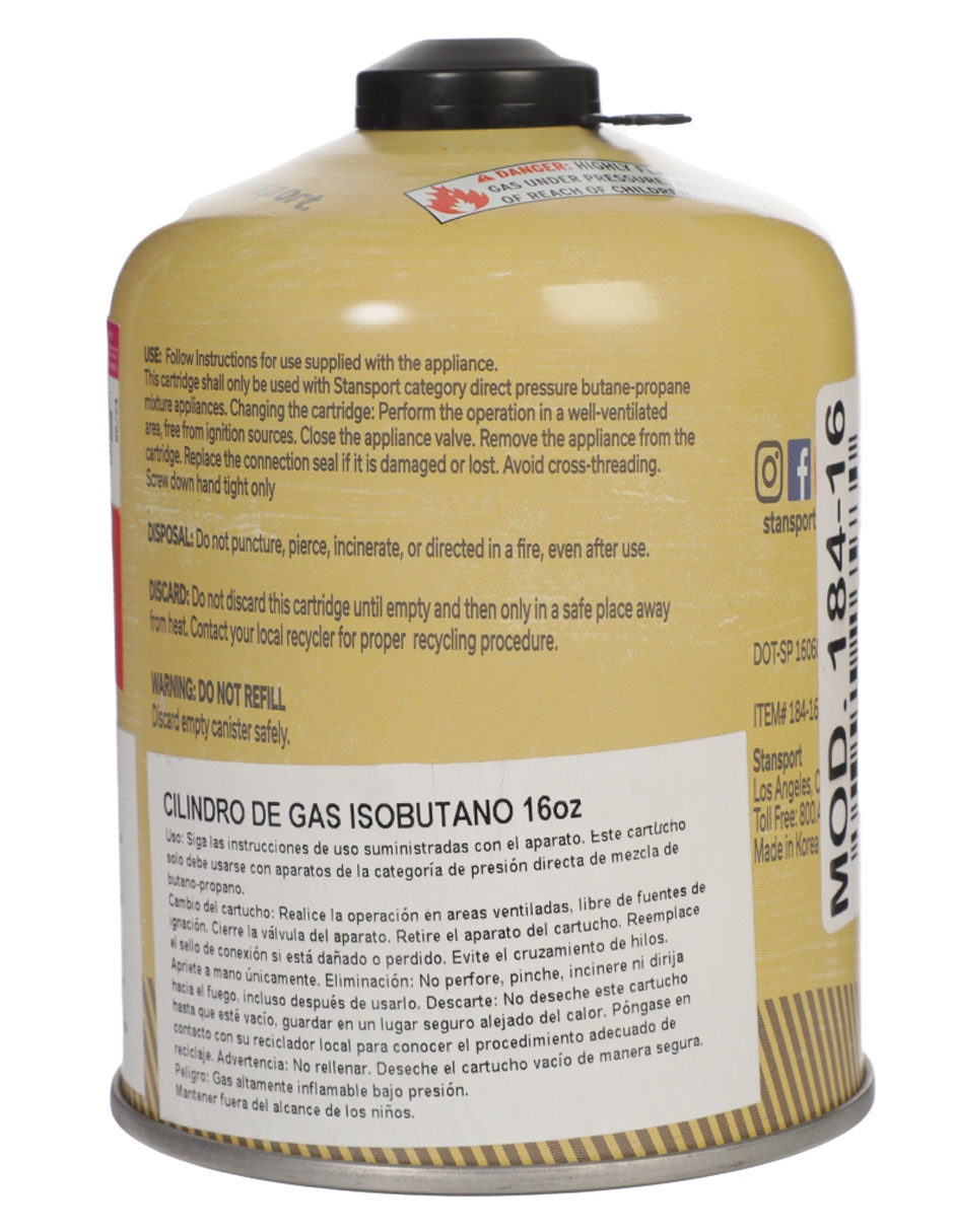 Gas butano de 16 oz para cocina 2