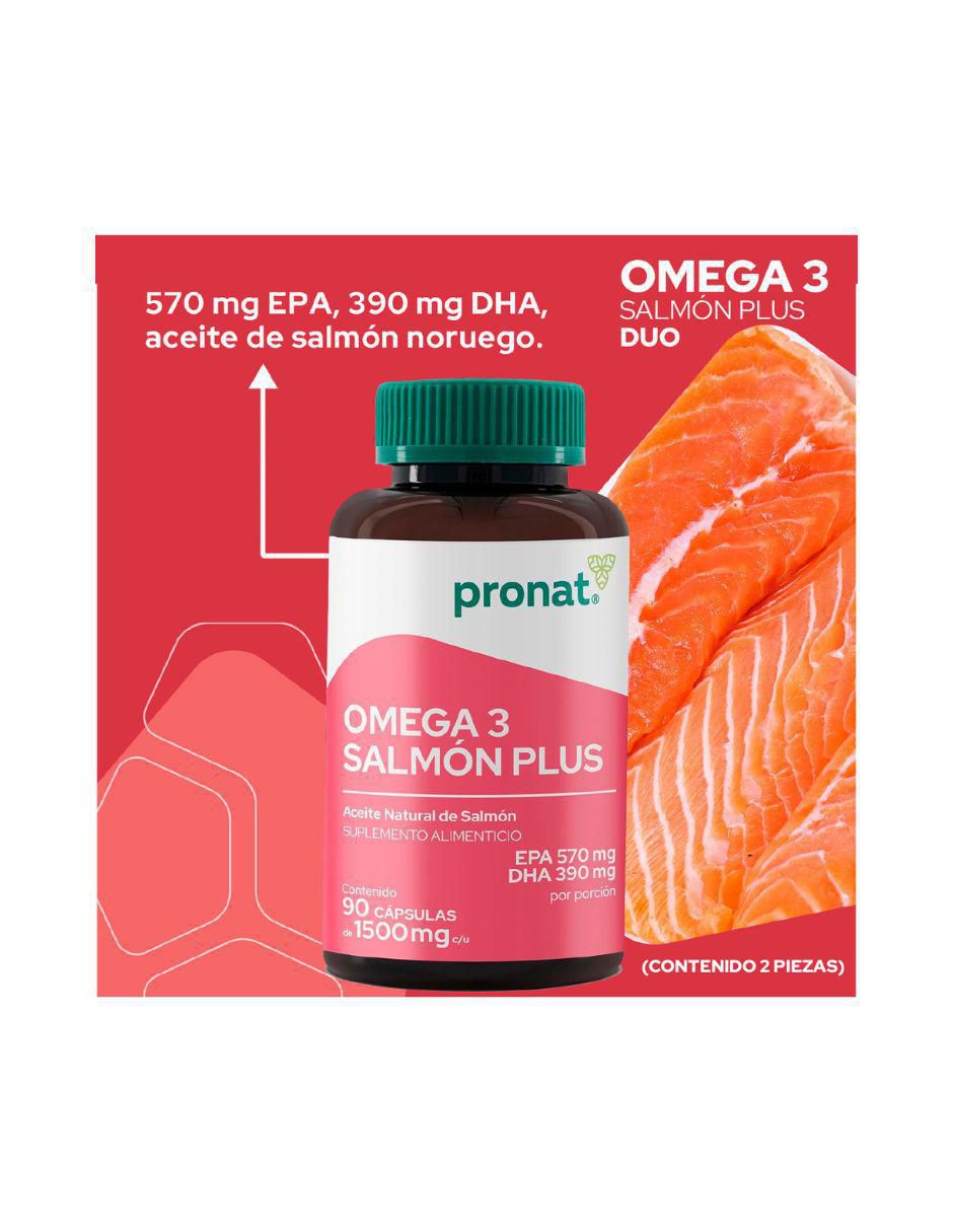 Salmón Plus (Omega 3) DUO con omega 3, aceite de salmón, dha y epa de 180 cápsulas 4