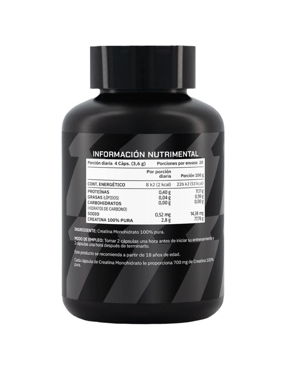 Suplemento Creatina monohidrato Prowinner de 80 cápsulas 3