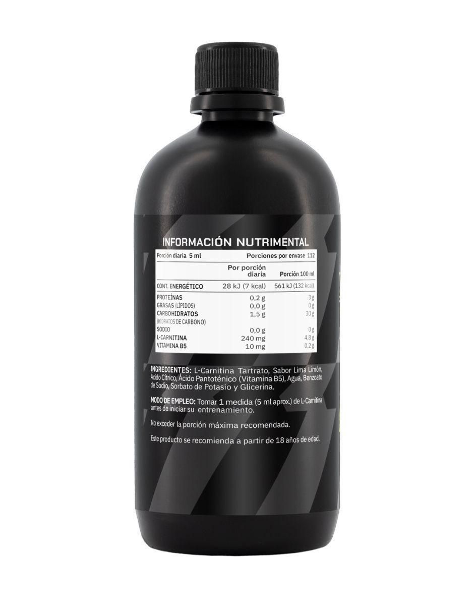 Suplemento L-Carnitina liquida Prowinner sabor lima limón de 560 ml 3