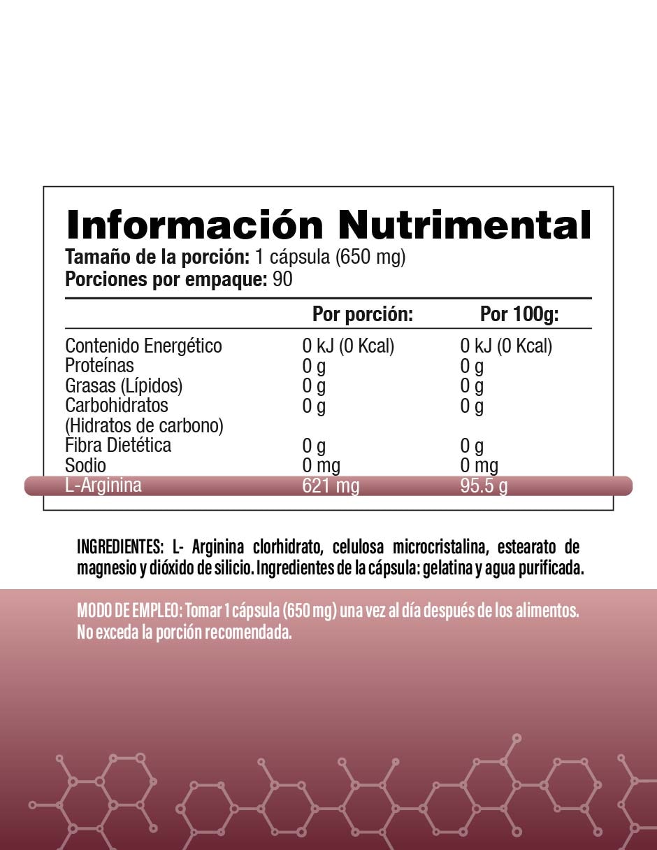 L- Arginina - S&V - sabor original de 90 cápsulas 2