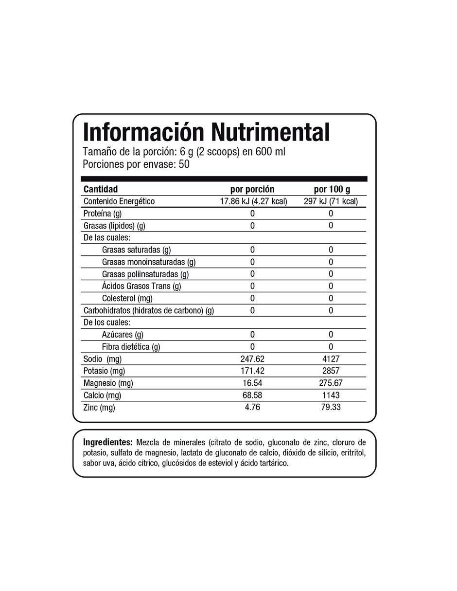 Hydromineral Pro sabor uva de 300 g 4