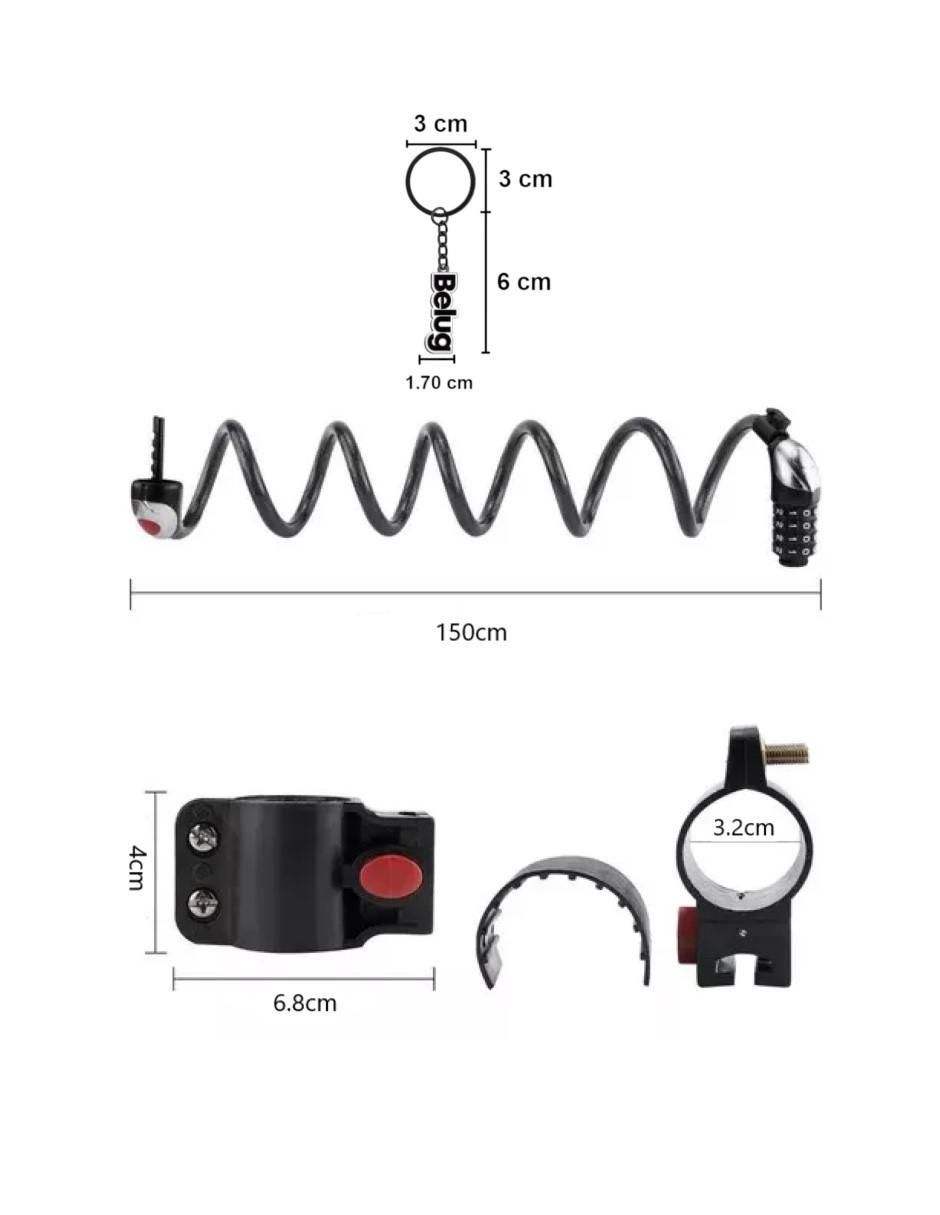 Candado para bicicleta de combinación 5
