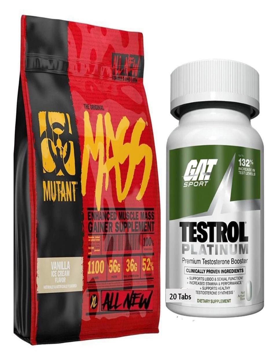 Proteína promotor de masa muscular + regalo Mut sabor vainilla de 2 kg + regalo