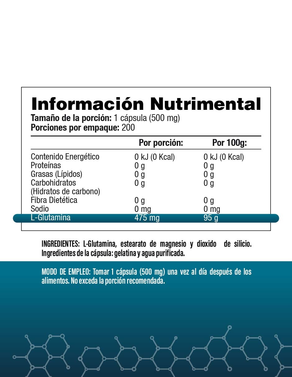 L-Glutamina - S&V sabor original de 200 cápsulas 2