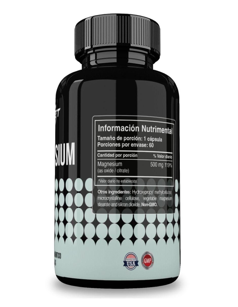 Magnesium con magnesio sabor natural de 60 cápsulas 2