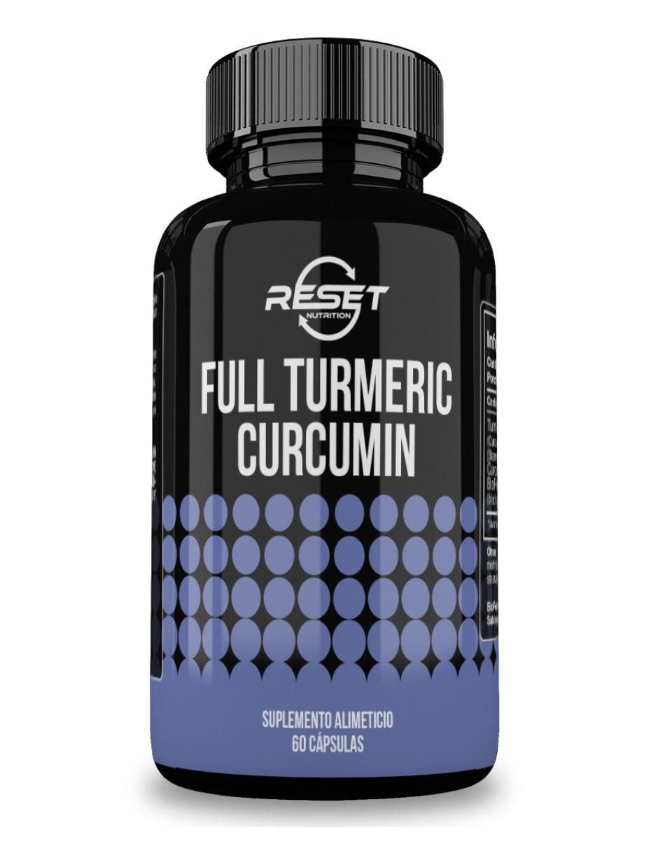 Full Turmeric Curcumin sabor natural de 60 cápsulas