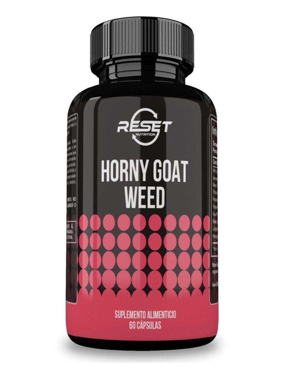 Horny Goat Weed con tribulus tongkat ali y maca sabor natural de 60 cápsulas
